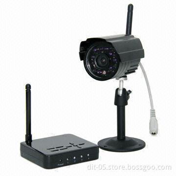 2.4GHz Digital Wireless/SD Card DVR, 1/4-inch CMOS, 420TVL, IP65, Night Vision